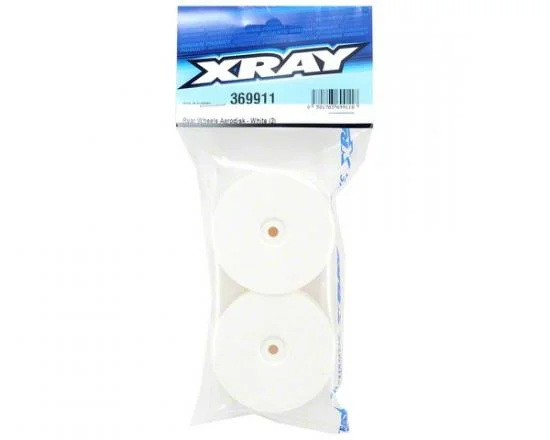 XRay XB4 Rear Wheels - White Aerodisk - 14mm Hex (2) — image 2 of 2