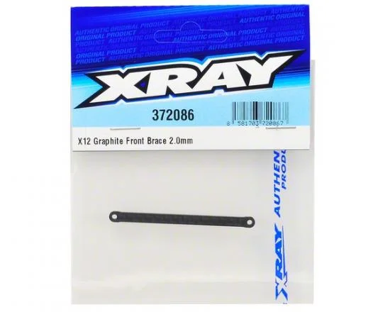 XRay X12 Front Brace - Graphite 2.0mm — image 2 of 2