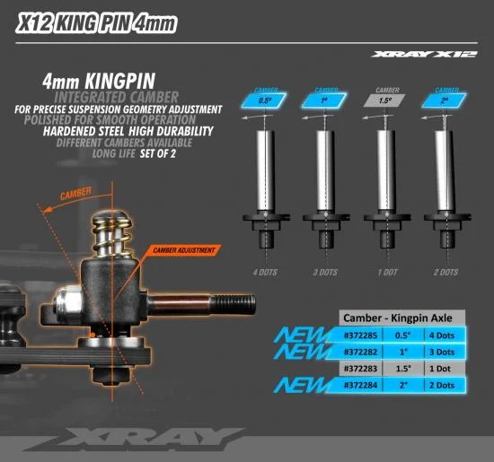 XRay X12 King Pin 4mm - 1 (2) — image 2 of 2