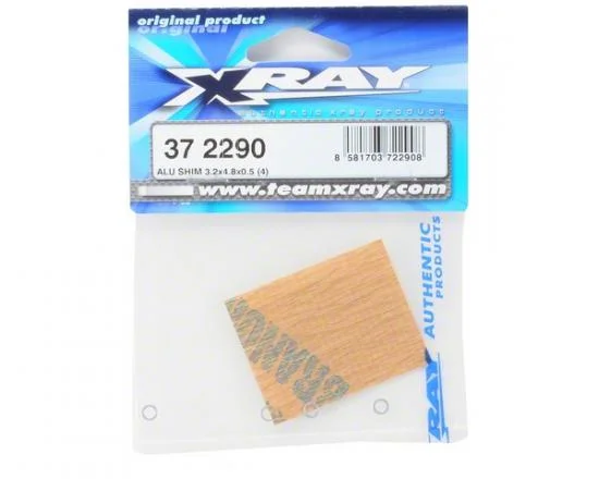 XRay Aluminium Shim 3.2X4.8X0.5 (4) — image 2 of 3