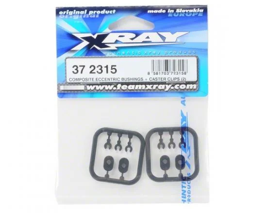 XRay Composite Eccentric Bushings + Caster Clips (2) &mdash; image 2 of 3