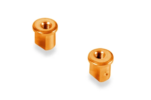 XRay Aluminium Eccentric Bushing 0.5mm - Orange (2)