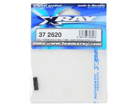 XRay Adj. Turnbuckle M3X17 mm - Hudy Spring Steel (2) — image 2 of 3