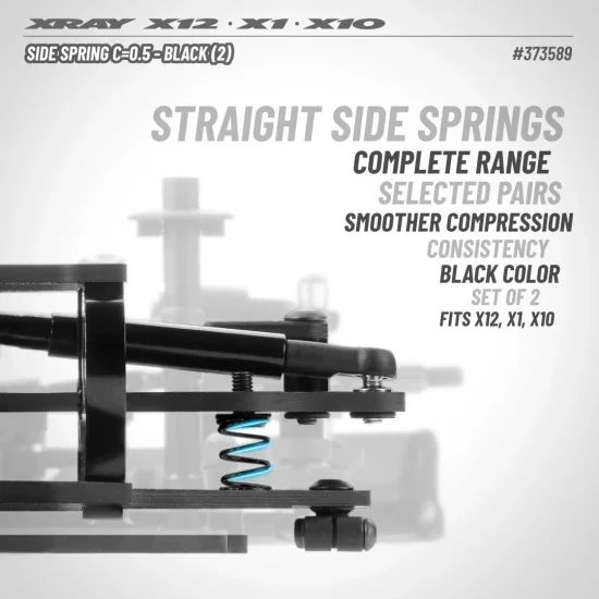 XRay Side Spring C 0.5 - Black (2) — image 2 of 2