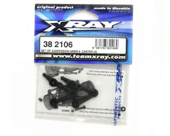 XRay Set Of Suspension Arms 6 Deg Caster (2) — image 2 of 2
