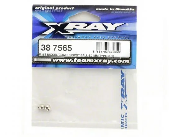 XRay M18T Nickel Coated Pivot Ball 6.3 mm Type D (2) — image 2 of 2