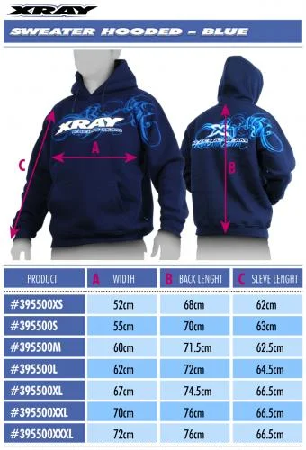 XRay Sweater Hooded - Blue (S) — image 2 of 2