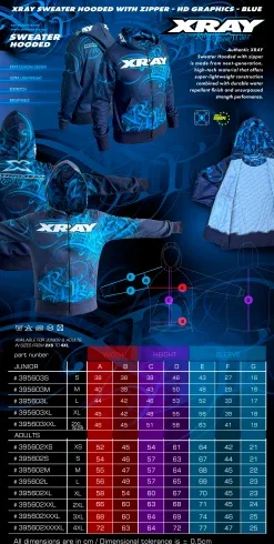 XRay Sweater Hooded - HD Graphics - Blue (Xxxxl) — image 2 of 7