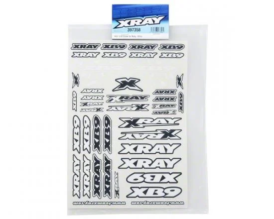 XRay XB9 Sticker For Body - White &mdash; image 2 of 2
