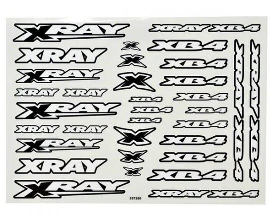 XRay XB4 Sticker For Body - White — image 2 of 3