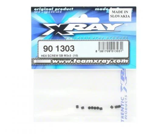 XRay Hex Screw Sb M3X3 (10) &mdash; image 2 of 2