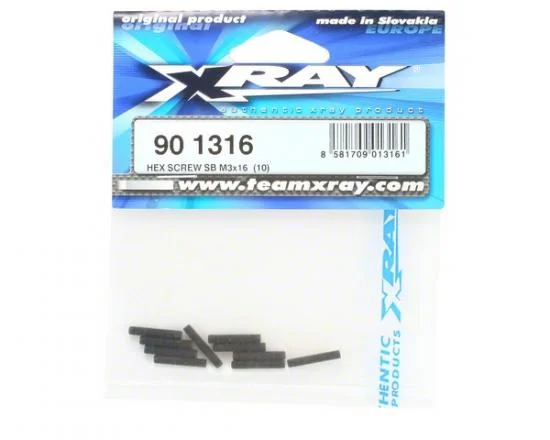 XRay Hex Screw Sb M3X16 (10) — image 2 of 2