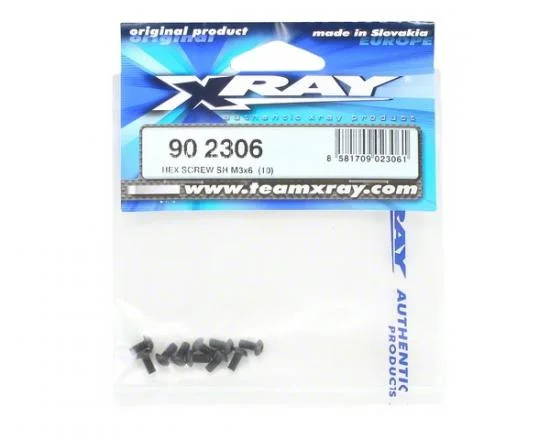 XRay Hex Screw SH M3X6 (10) — image 2 of 2