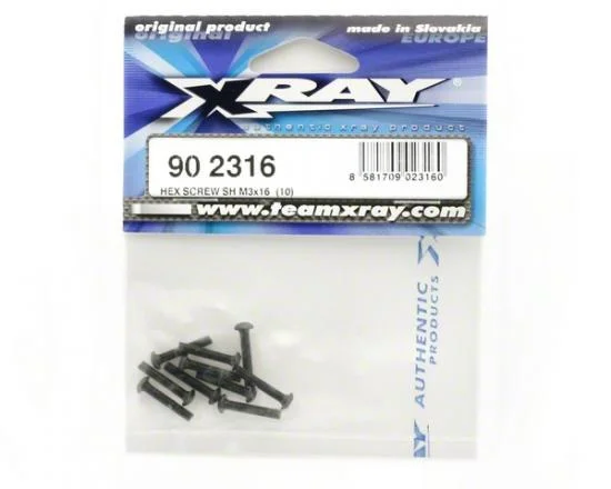 XRay Hex Screw SH M3X16 (10) &mdash; image 2 of 2