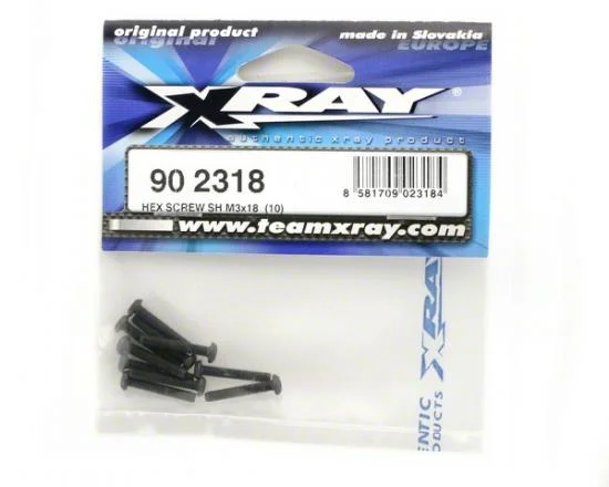 XRay Hex Screw SH M3X18 (10) — image 2 of 2