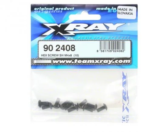 XRay Hex Screw SH M4X8 (10) — image 2 of 2