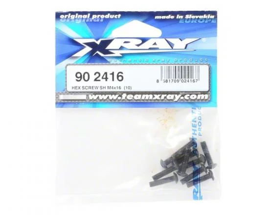 XRay Hex Screw SH M4X16 (10) — image 2 of 2
