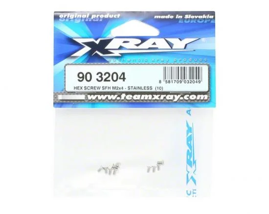 XRay Hex Screw Sfh M2X4 - Stainless (10) — image 2 of 2