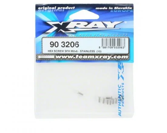 XRay Hex Screw Sfh M2X6 - Stainless (10) — image 2 of 2