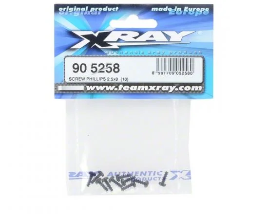 XRay Screw Phillips 2.5X8 (10) — image 2 of 2