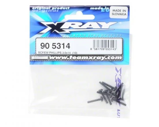XRay Screw Phillips 3.0X14 (10) &mdash; image 2 of 2