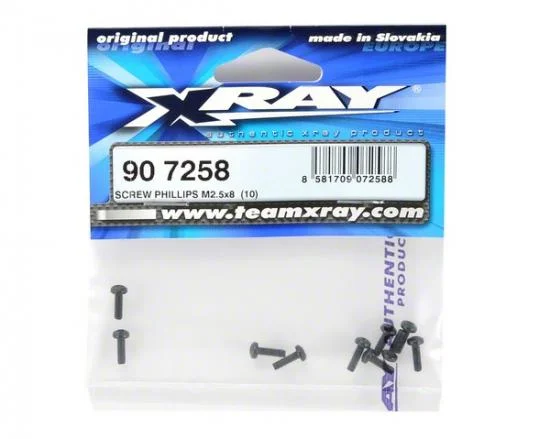XRay Screw Phillips M2.5X8 (10) &mdash; image 2 of 2
