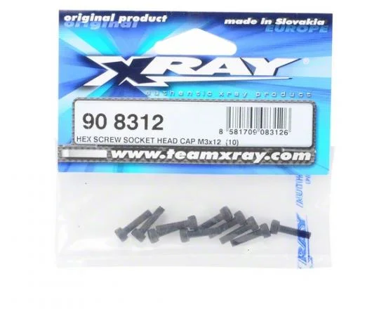 XRay Hex Screw Socket Head Cap M3X12 (10) — image 2 of 3