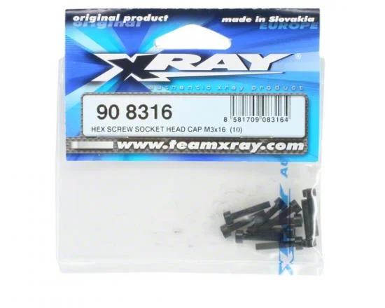 XRay Hex Screw Socket Head Cap M3X16 (10) — image 2 of 3