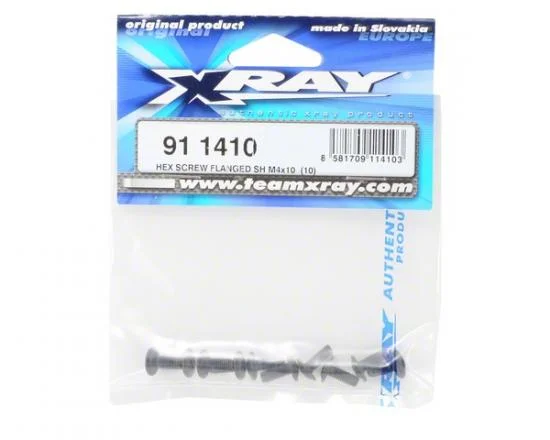 XRay Hex Screw Flanged SH M4X10 (10) — image 2 of 2