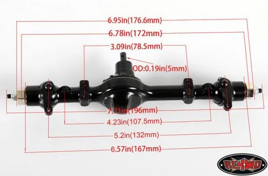 RC4WD Yota Ultimate Scale Cast Axle (Front) &mdash; image 6 of 7