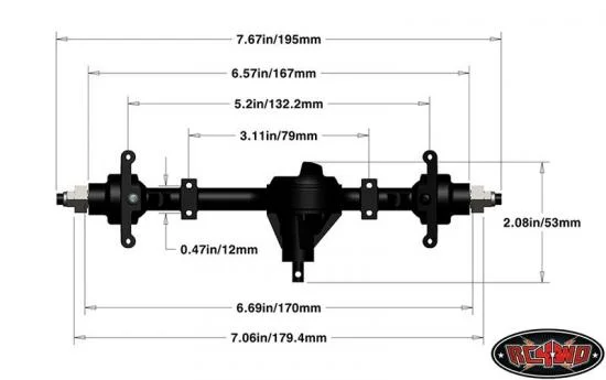 RC4WD Yota II Ultimate Scale Cast Axle (Front) — image 3 of 6