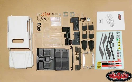 RC4WD 1:10 Land Rover Defender D90 Hard Shell Plastic Body Kit (282mm Wheelbase) &mdash; image 2 of 3