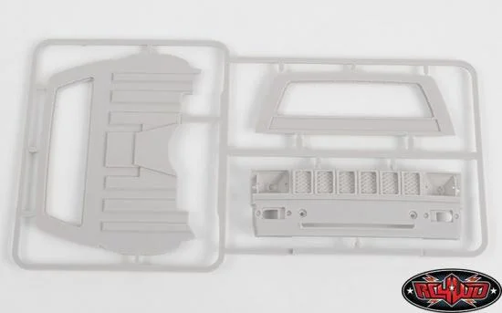 RC4WD Mojave II Cab Back Panels and Grill Parts Tree (Primer Gray) — image 2 of 5