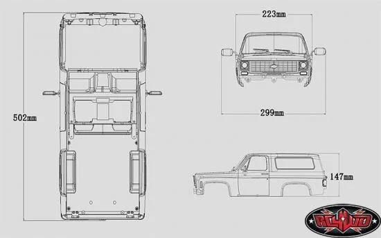 RC4WD Chevrolet Blazer Hard Body Complete Set - 287mm Wheelbase — image 14 of 18