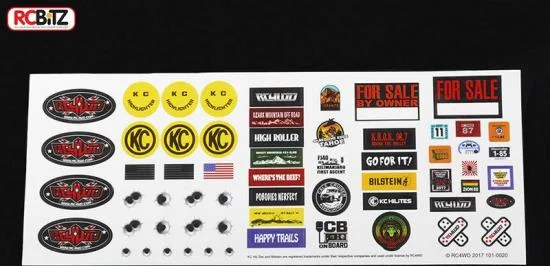 RC4WD Complete Graphic Decal Set for Mojave II 2/4 Door Body — image 3 of 7