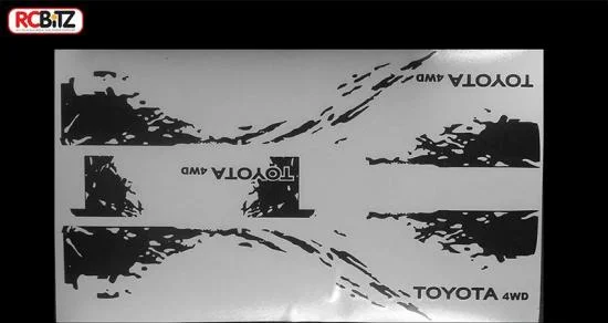 RC4WD Dirty Stripes for Mojave II 2/4 Door Decal Sheet — image 1 of 7