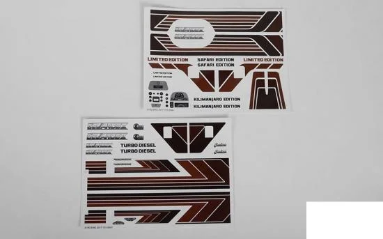 Complete Graphic Decal Set for Cruiser Body RC4WD — image 2 of 7
