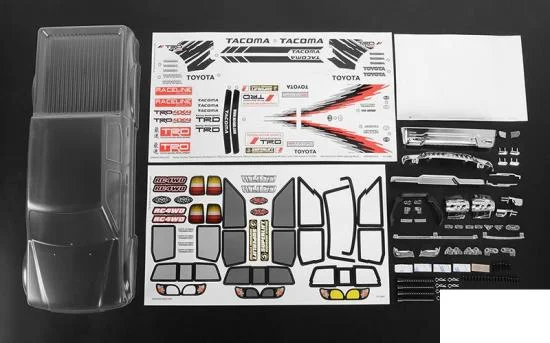 RC4WD 2001 Toyota Tacoma 4 Door Body for TF2 LWB 313MM/12.3 — image 5 of 7