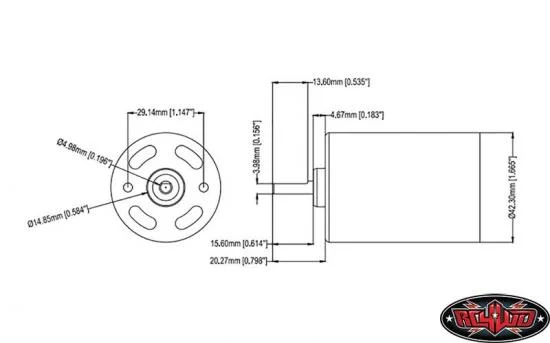 RC4WD 750 Crawler Brushed Motor — image 4 of 6