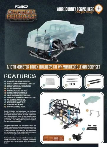 RC4WD Carbon Assault 1:10 Monster Truck KIT RC4WD &mdash; image 5 of 7