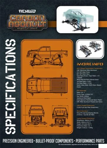 RC4WD Carbon Assault 1:10 Monster Truck KIT RC4WD &mdash; image 6 of 7