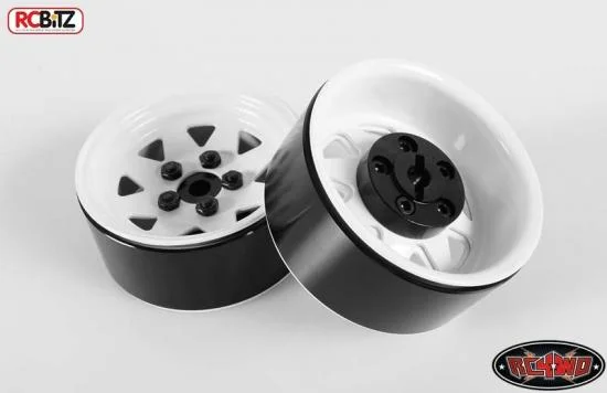 RC4WD 5 Lug Wagon 1.9 Steel Stamped Beadlock Wheels (White) — image 3 of 7