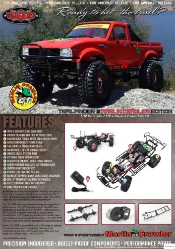 RC4WD Marlin Crawlers Trail Finder 2 RTR with Mojave II Crawler Body Set — image 2 of 7
