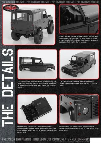RC4WD 1:18 Gelande II RTR With D90 Body Set (Black) — image 3 of 6
