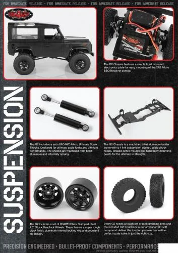 RC4WD 1:18 Gelande II RTR With D90 Body Set (Black) — image 5 of 6