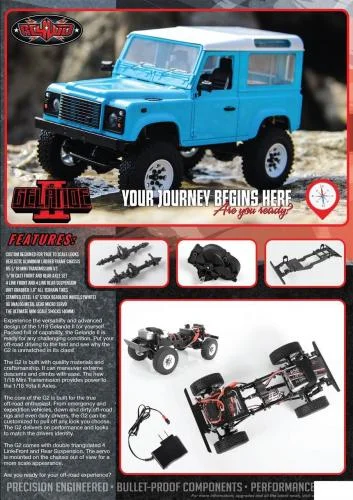 RC4WD 1:18 Gelande II RTR With D90 Body Set (Blue) — image 5 of 6