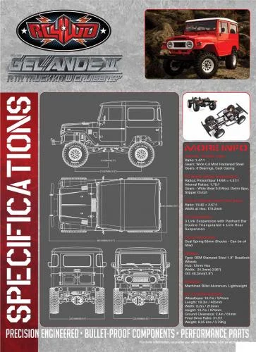 RC4WD Gelande II RTR Truck w/Cruiser Body Set RC4WD — image 6 of 7