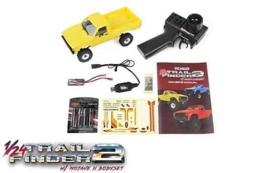 RC4WD Trail Finder 2 1:24 RTR With Mojave II Hard Body Set - Yellow — image 15 of 20