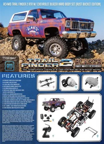 RC4WD Trail Finder 2 - Chevrolet Blazer Body Set (Rust Bucket Edition) - RTR — image 2 of 6