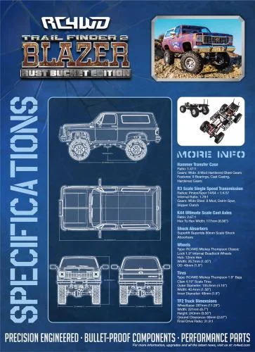 RC4WD Trail Finder 2 - Chevrolet Blazer Body Set (Rust Bucket Edition) - RTR — image 3 of 6